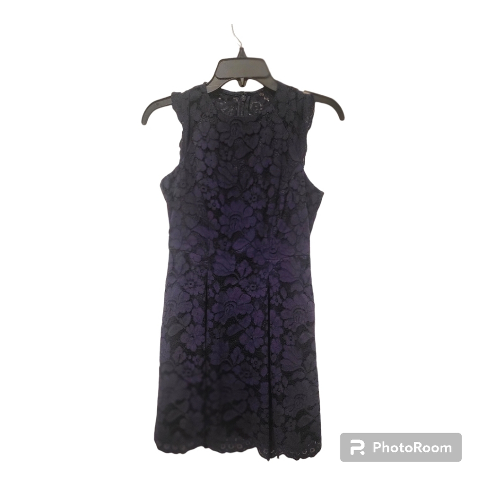 Vince Camuto lacy mini dress in navy size 0